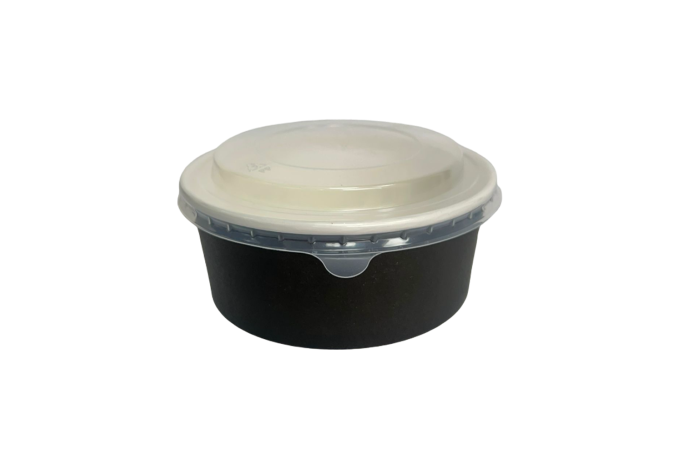 New 1300ml(46oz) Black/White Combo Wide SALAD Bowls with PP Lids