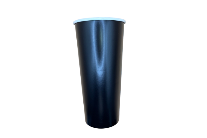 22oz Black Paper Recyclable Cups (Cold Drink)