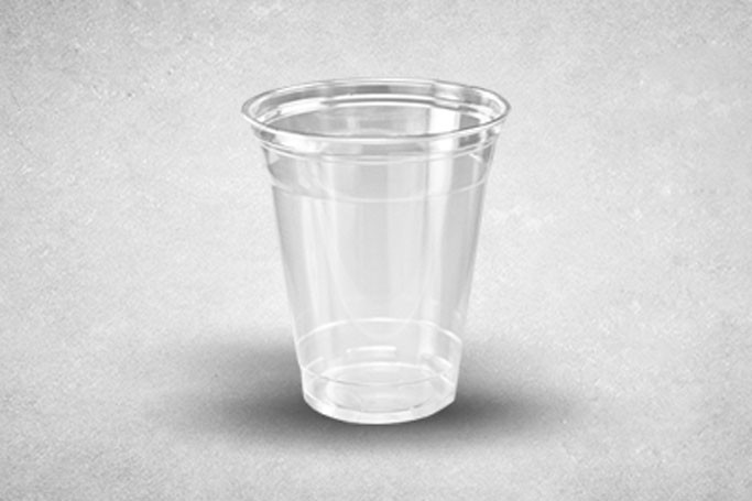 12oz Clear Plastic Recyclable Tumbler Milkshake Cups