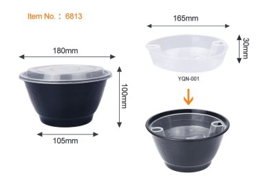 Plastic Microwaveable Insert Trays YQN-001 for YQ-6810 & YQ-6813