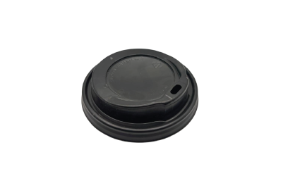 12oz-Fit Black Plastic Recyclable Coffee Cup Lids