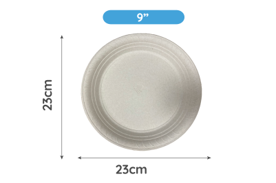 Isoform White Biodegradable Round Plates