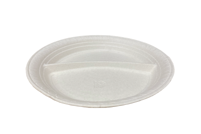 Isoform White 2 Comp Biodegradable Round Plates