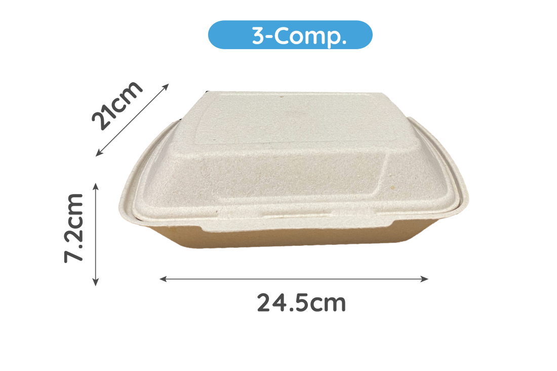 3 Compartment Food Containers | XPP Recyclable | MyPackaging