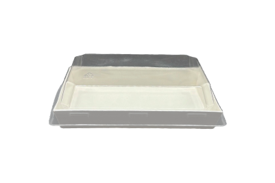 Large White Tray & Lids 190x115x20mm