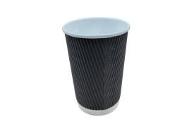 16oz Black Paper Recyclable...