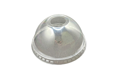 95mm Clear Plastic Recyclable DL95 Dome Lids with Hole