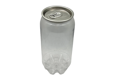 350ml Strong PET Plastic Recyclable Cans & Lids (Pepsi Style)