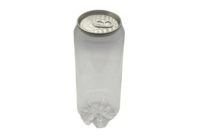 500ml Strong PET Plastic Recyclable Cans & Lids (Pepsi Style)