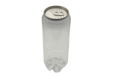500ml Strong PET Plastic Recyclable Cans & Lids (Pepsi Style)