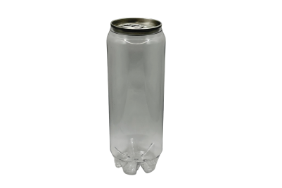 500ml Strong PET Plastic Recyclable Cans & Lids (Pepsi Style)