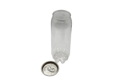500ml Strong PET Plastic Recyclable Cans & Lids (Pepsi Style)