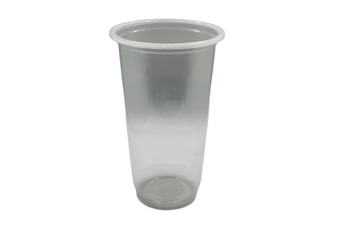 22oz Clear Plastic Recyclable PP Bubble Tea U Cups