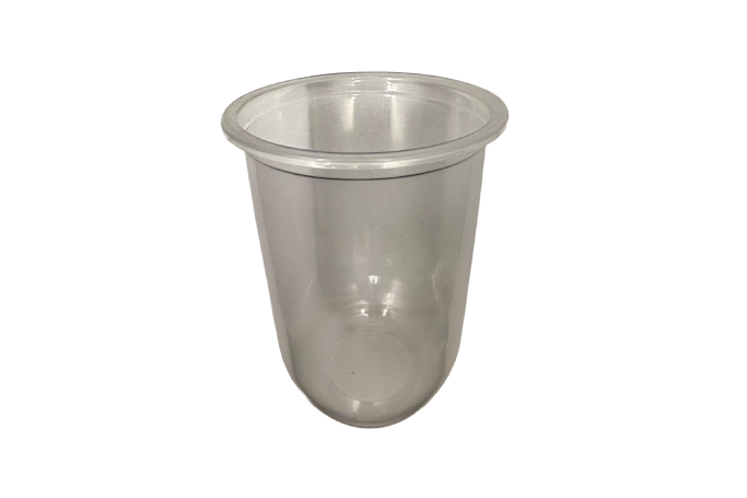 16oz Clear Plastic Recyclable PP Bubble Tea U Cups