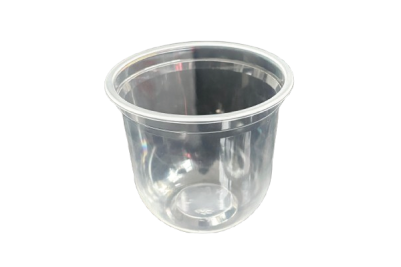 12oz Clear Plastic Recyclable PP Bubble Tea U Cups
