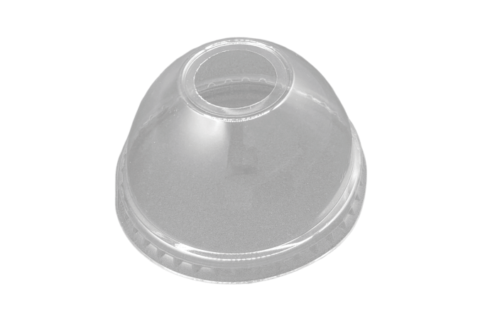 80mm Clear Plastic DL80 Dome Lids with Hole