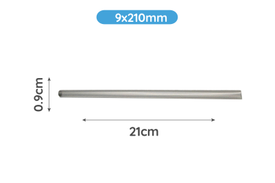 9x210mm Clear Plastic Recyclable Straight Straws