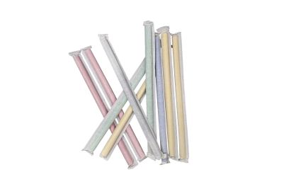 12x210mm Multi-Coloured Pointed Neon Plastic Recyclable Bubble Tea Straws
