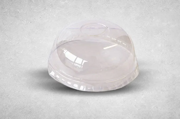 78mm Clear Plastic Recyclable DL78 Open Domed Lids