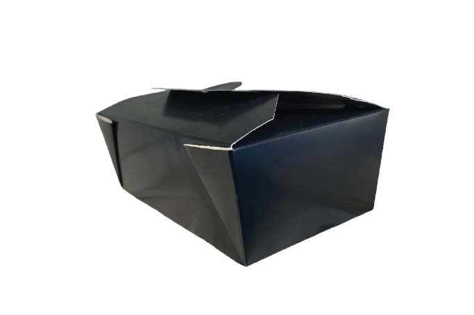 36oz Black Cardboard Recyclable No3 Takeaway Boxes