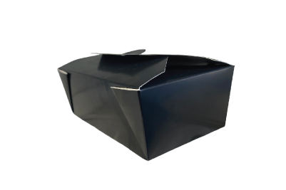 36oz Black Cardboard Recyclable No3 Takeaway Boxes