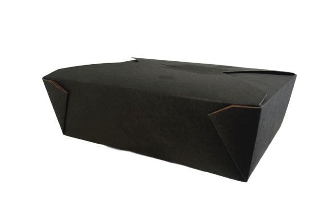66oz Black/Kraft Recyclable No3 Takeaway Boxes