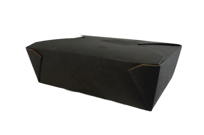 66oz Black/Kraft Recyclable No3 Takeaway Boxes