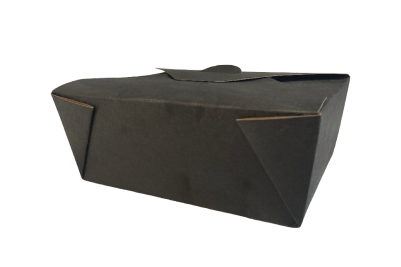 45oz Black Brown/Kraft Recyclable No.8 Takeaway Boxes
