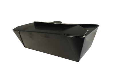 28oz Black Cardboard Recyclable No6 Takeaway Boxes