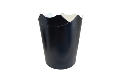 12oz Black Laminated Paper Recyclable McFlurry Style Ice Cream Tubs