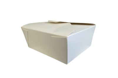 45oz White Recyclable No8 Takeaway Boxes