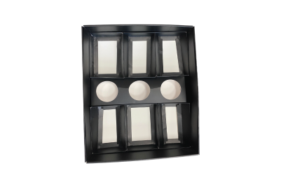 Large Black Cardboard Recyclable Share Boxes