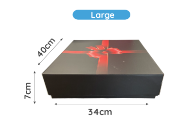 Large Black Cardboard Recyclable Share Boxes