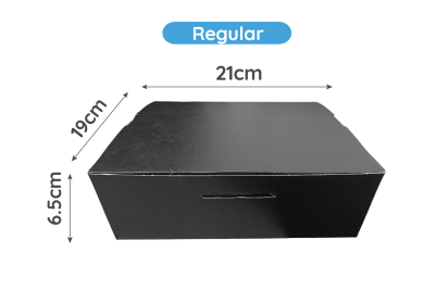 Black Cardboard Recyclable Munch Boxes