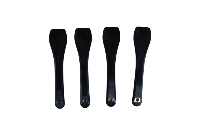 1kg Black Plastic Recyclable Ice Cream Spoons