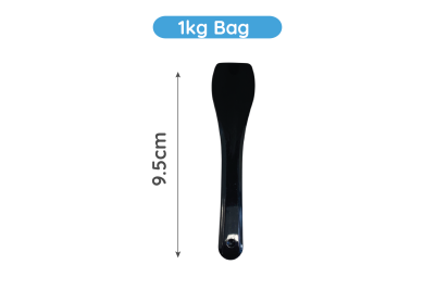1kg Black Plastic Recyclable Ice Cream Spoons