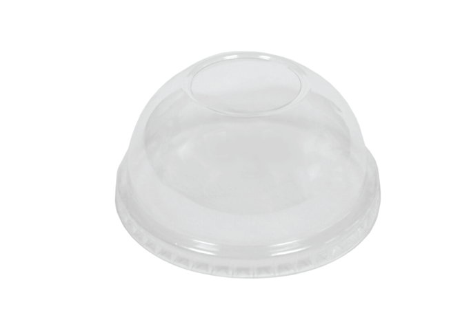 8oz Clear Plastic Recyclable Ice Cream Dome Lids