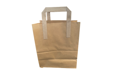 Medium Brown/Kraft Paper Biodegradable Flat Handle Bags