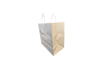 Medium White Paper Biodegradable Twist Handle Bags