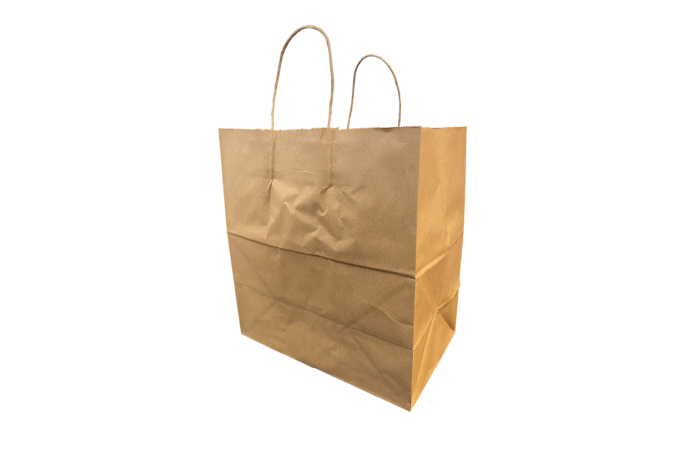 Large Brown/Kraft Paper Biodegradable Twist Handle Bags