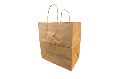 Large Brown/Kraft Paper Biodegradable Twist Handle Bags
