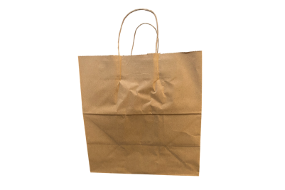 Large Brown/Kraft Paper Biodegradable Twist Handle Bags
