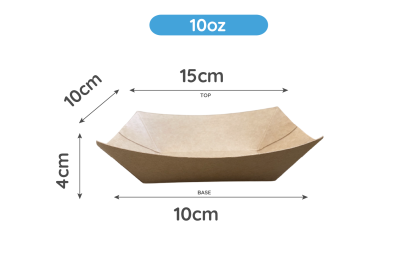 10oz Brown/Kraft Recyclable B220 Food Trays