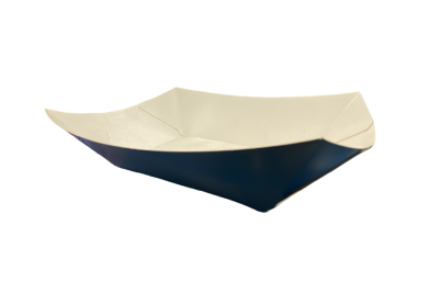 10oz Black Cardboard Recyclable Food Trays