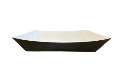 18oz Black Cardboard Recyclable Food Trays