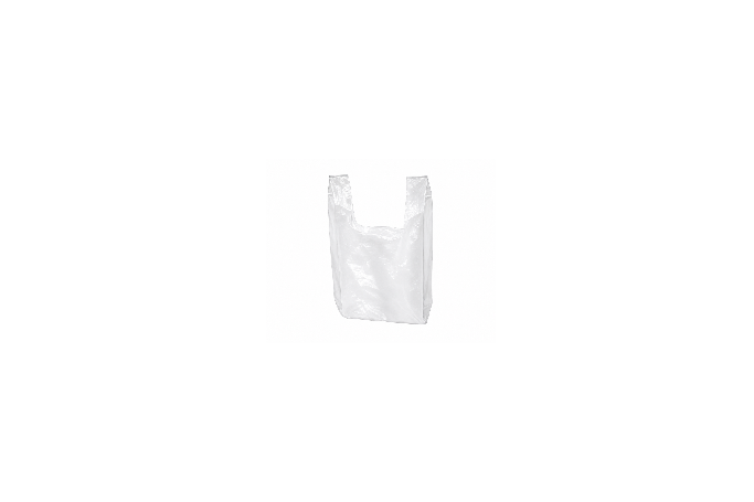 S1 White Plastic Recyclable Vest Carrier Bags
