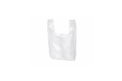 S1 White Plastic Recyclable Vest Carrier Bags