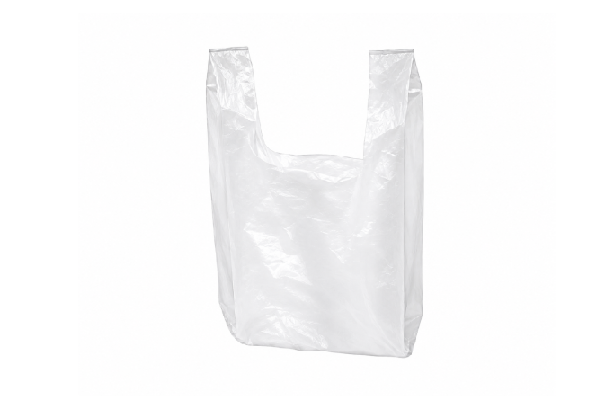 S2 White Plastic Recyclable Vest Carrier Bags