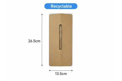 Kraft Recyclable Handle Cuff Tamper Proof Bag Seals