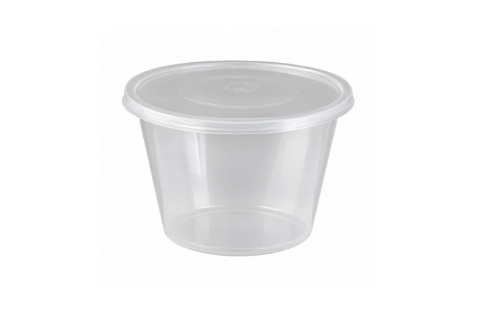 25oz Clear Plastic Recyclable MyPackaging Soup Containers with Lids YQ 388